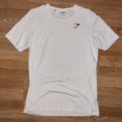 Gym Shark White Tee 