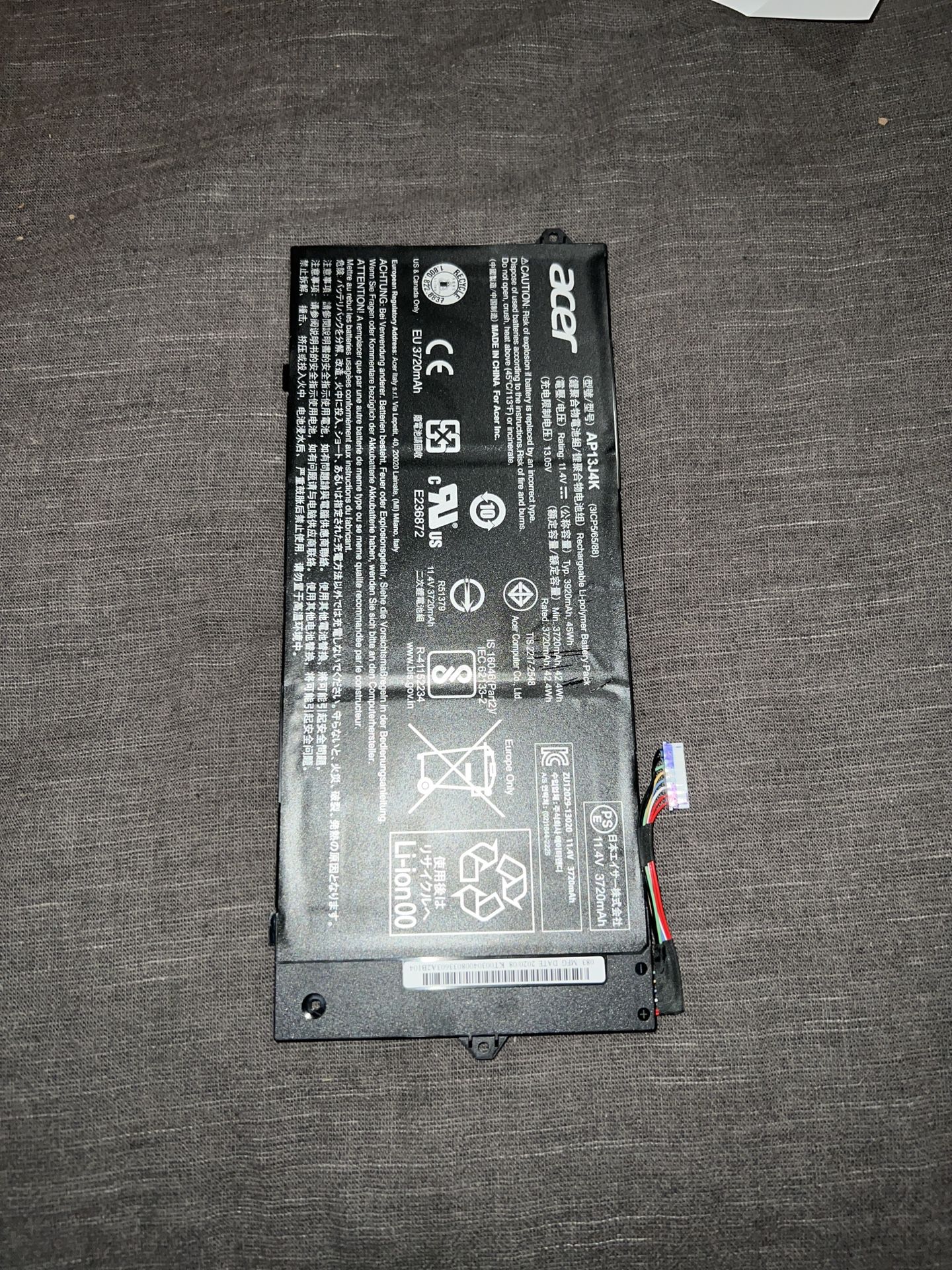 AP13J4K Battery for Acer Chromebook 11.6" C720 C740 C720-2848 14 CB3-431 F