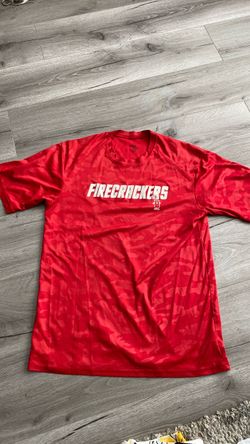 Firecrackers shirt, size large