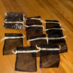 Sabika Draw String Jewelry Pouches: 18 Pouches: 4.5” X 5.5”