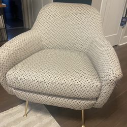 West Elm Cream Accent Chair