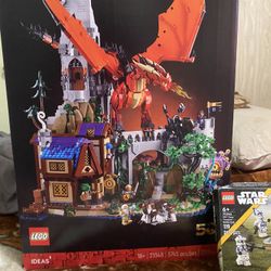 Lego sets star wars and  dungeons and dragons 