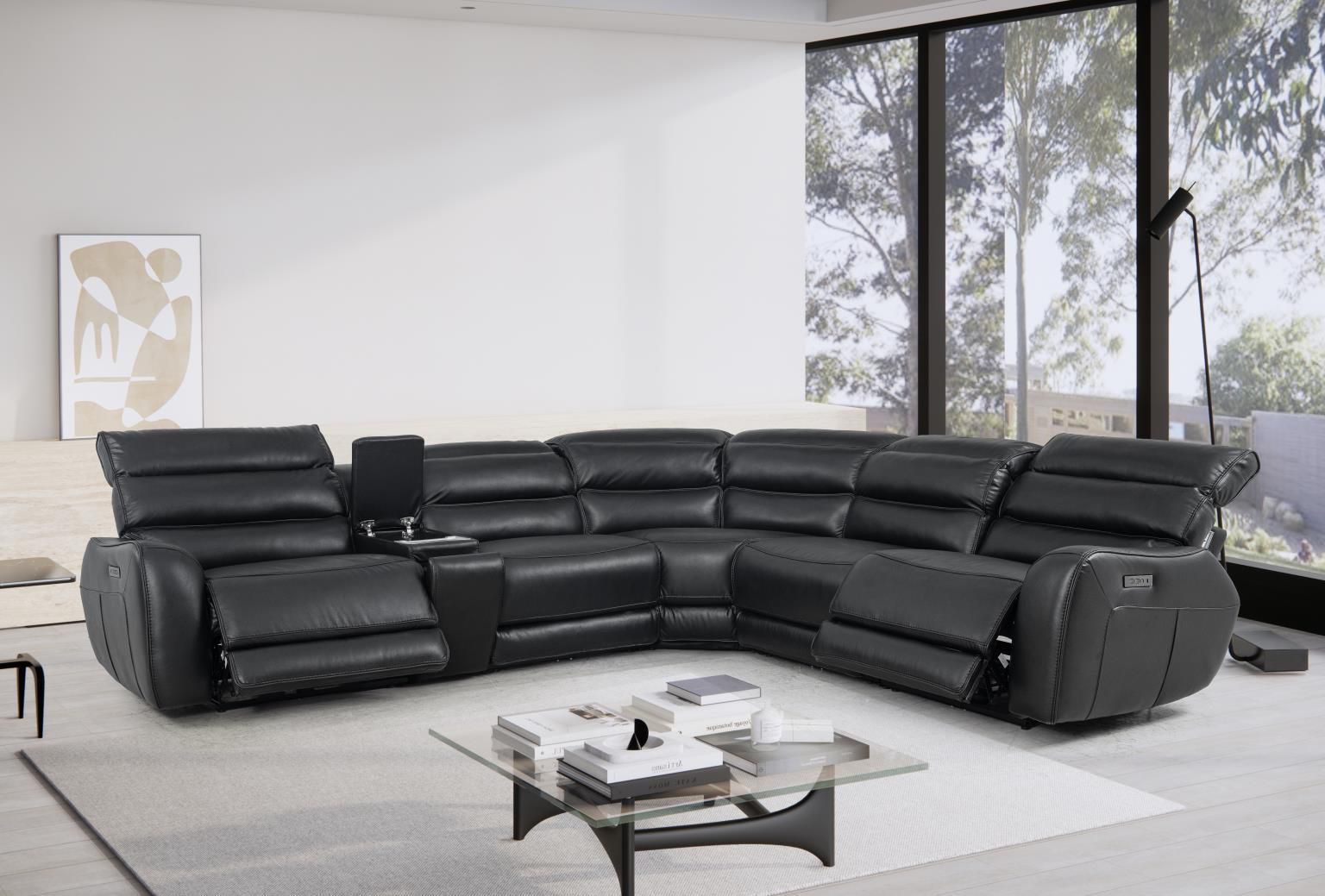 Power Reclining Sectional Sofa. $39 Down 