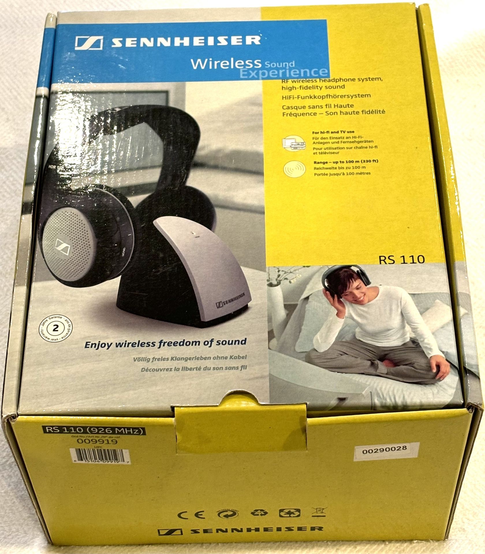 SENNHEISER WIRELESS HEADPHONES NEW