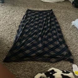 H&M M Plaid Skirt 
