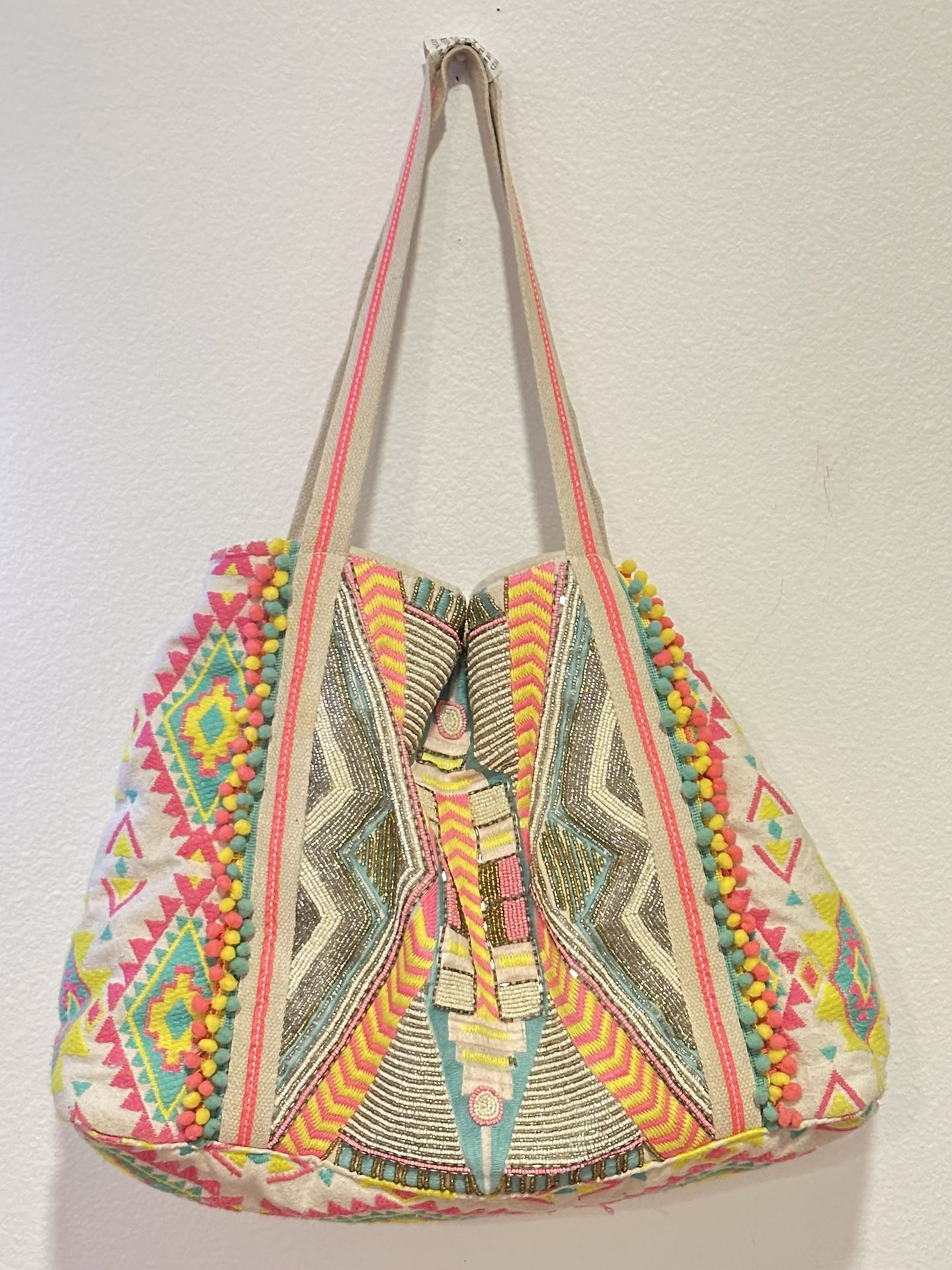 America & Beyond Boho Tote – Handmade, Colorful & Unique!