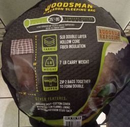 Rugged Exposure Woodsman 3-Season Sleeping Bag