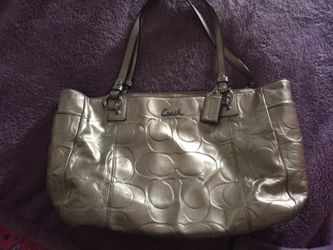Coach gold purse