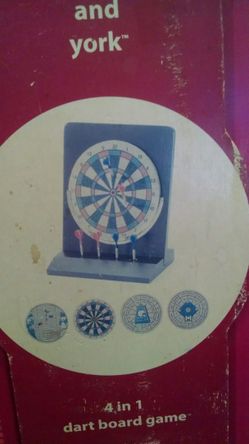 Dover & York 4 in 1 Dart Board Games