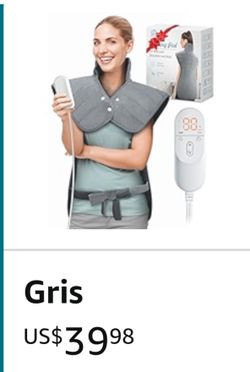 Almohadilla térmica para cuello, hombros y espalda, regalos de Navidad para mujeres, hombres, mamá, papá, elegible para FSA HSA, almohadilla térmica g