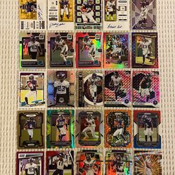 Minnesota Vikings 25 Card Football Lot! Rookies, Prizms, Parallels, Autographs, Short Prints, Case Hits, Variations & More!