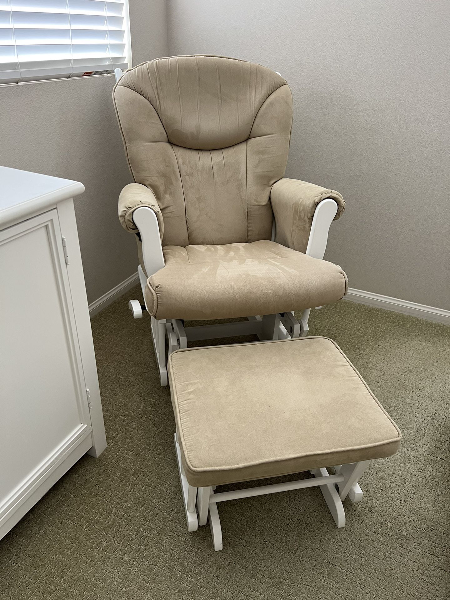 Shermag Glider Rocker and ottoman (Nursing Chair)