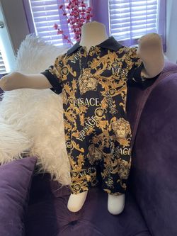 Toddler  Versace onesie 