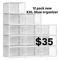 12 Pack XXL  Shoe Organizer NEW