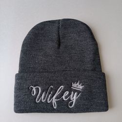 Wifey Beanie Grey New