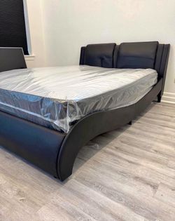 New Queen size bed with mattress and free delivery, pay on arrival