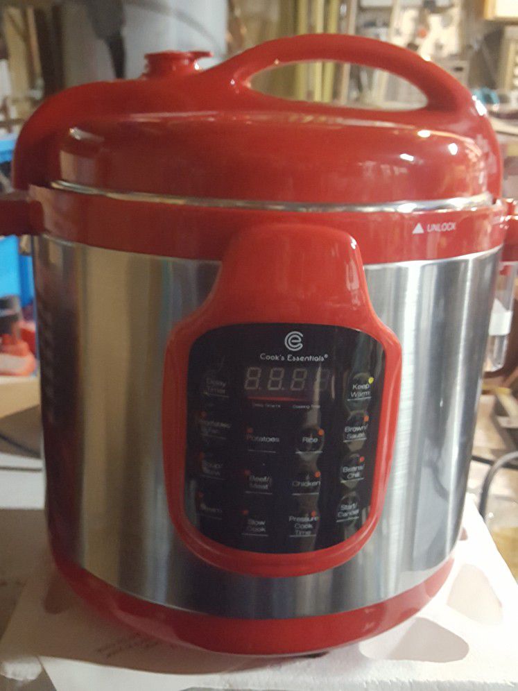 Cooks Essentials Red Pressure Cookers