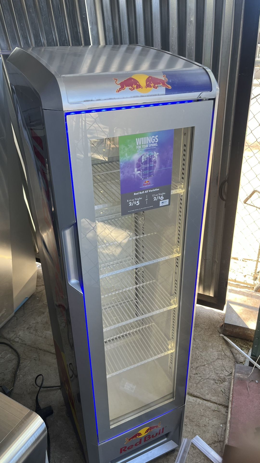 5 Ft Tall Red Bull Cooler