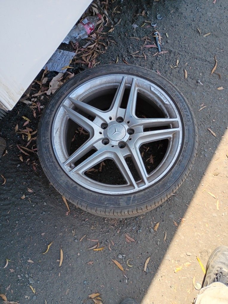 Mercedes AMG Wheels And Tire 18 In 8.5 Part