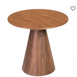 West Elm Conical Round Wood Side Side Table (24")