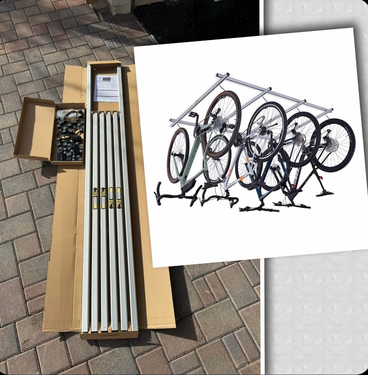 NEW Saris 4 Bike Ceiling Storage, Cycle Glide , Ceiling Rack