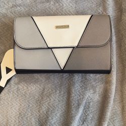 Brand New Grey Yani Jadore Clutch Purse