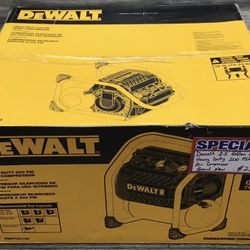 Dewalt 2.5 Gallon Electric Heavy Duty 200 PSI Quiet Air Compressor Brand New 