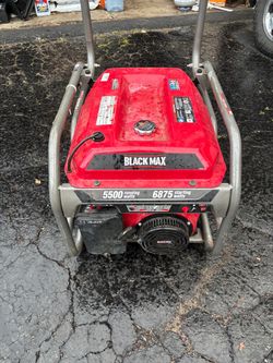 Black Max 5500W / 6875W Gas Generator