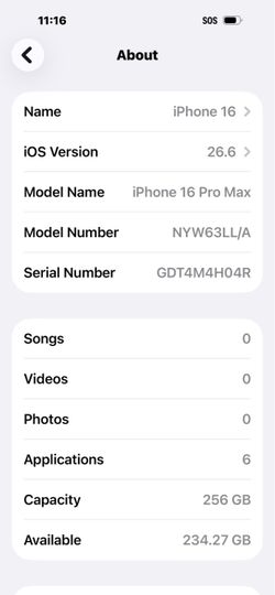 Apple iPhone 16 Pro Max 256GB