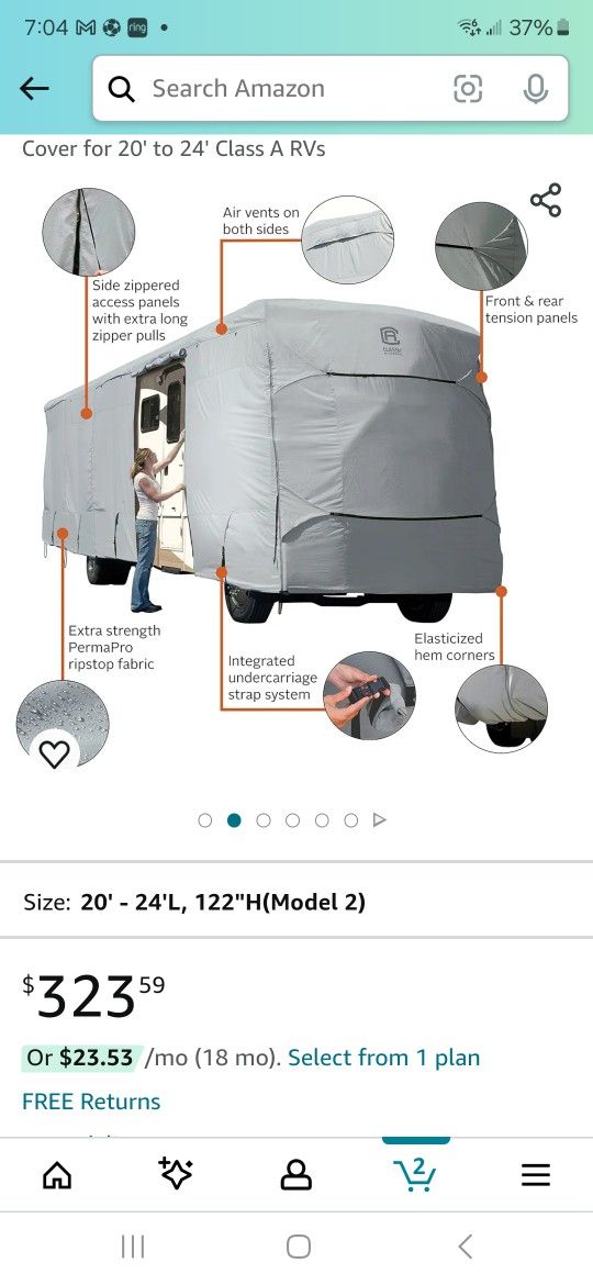 Class A RV Cover
