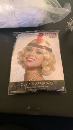 Curly Flapper Wig Costume