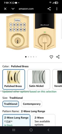 Kwikset Hc620trlzw700lr-S Home Connect...