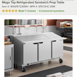 Mega Top Refrigerated Sandwich Prep Table