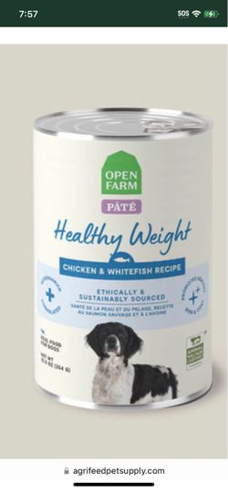 Healthy weight dog food.   Open farm inc.