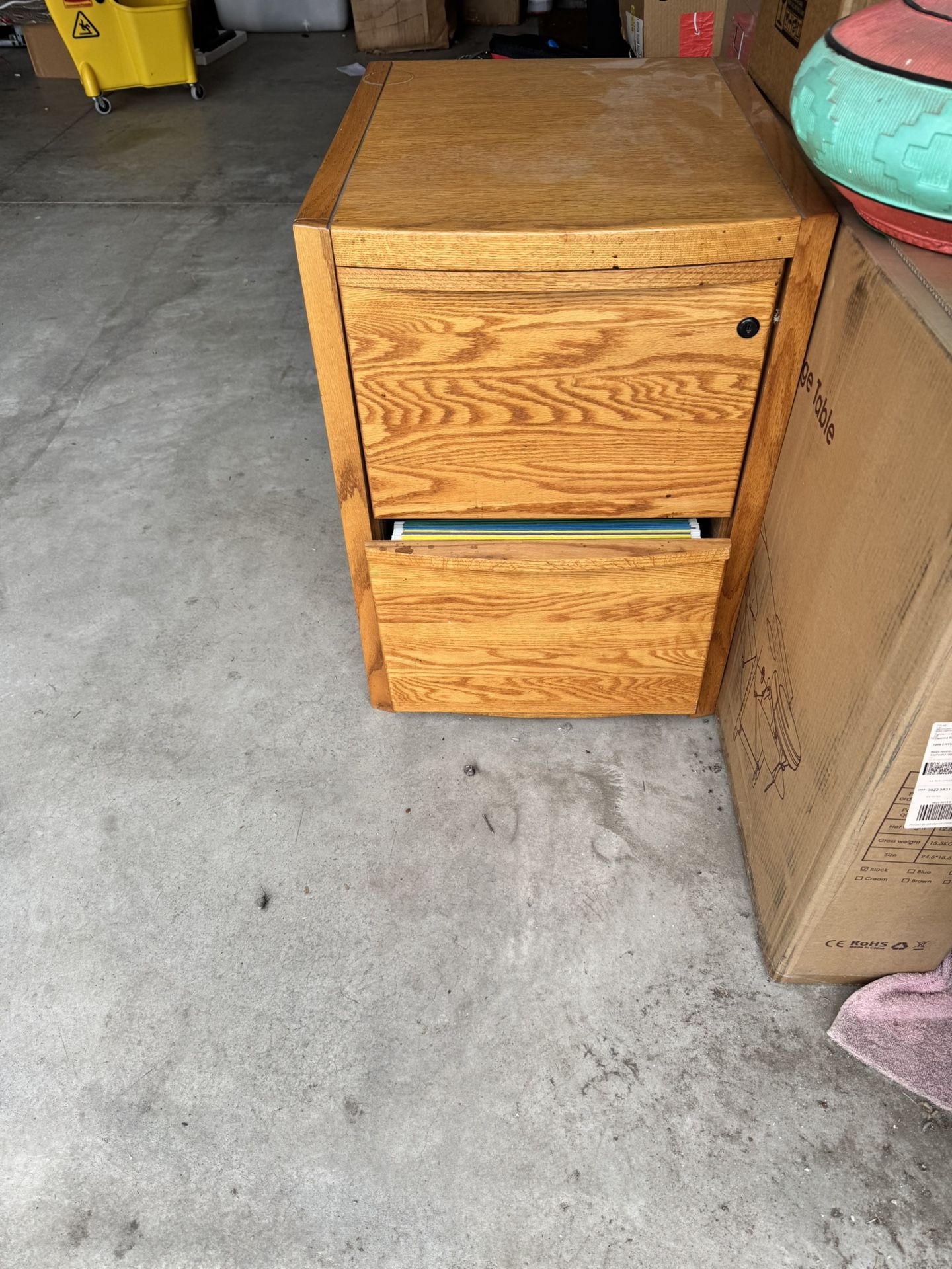 Wood Filing Cabinet