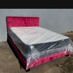 New Queen Size Bed With Mattress And Boxspring Including Free Delivery Pay On Arrival 