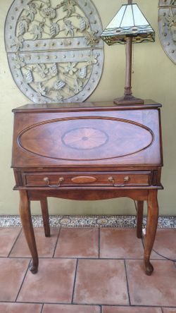 Solid wood secretaire secretary desk
