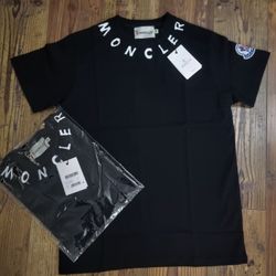 Moncler Black T shirt All Sizes