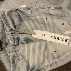 Purple jeans
