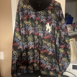 Rare Vintage Yankees GRAFFITI Logo MLB Jacket 