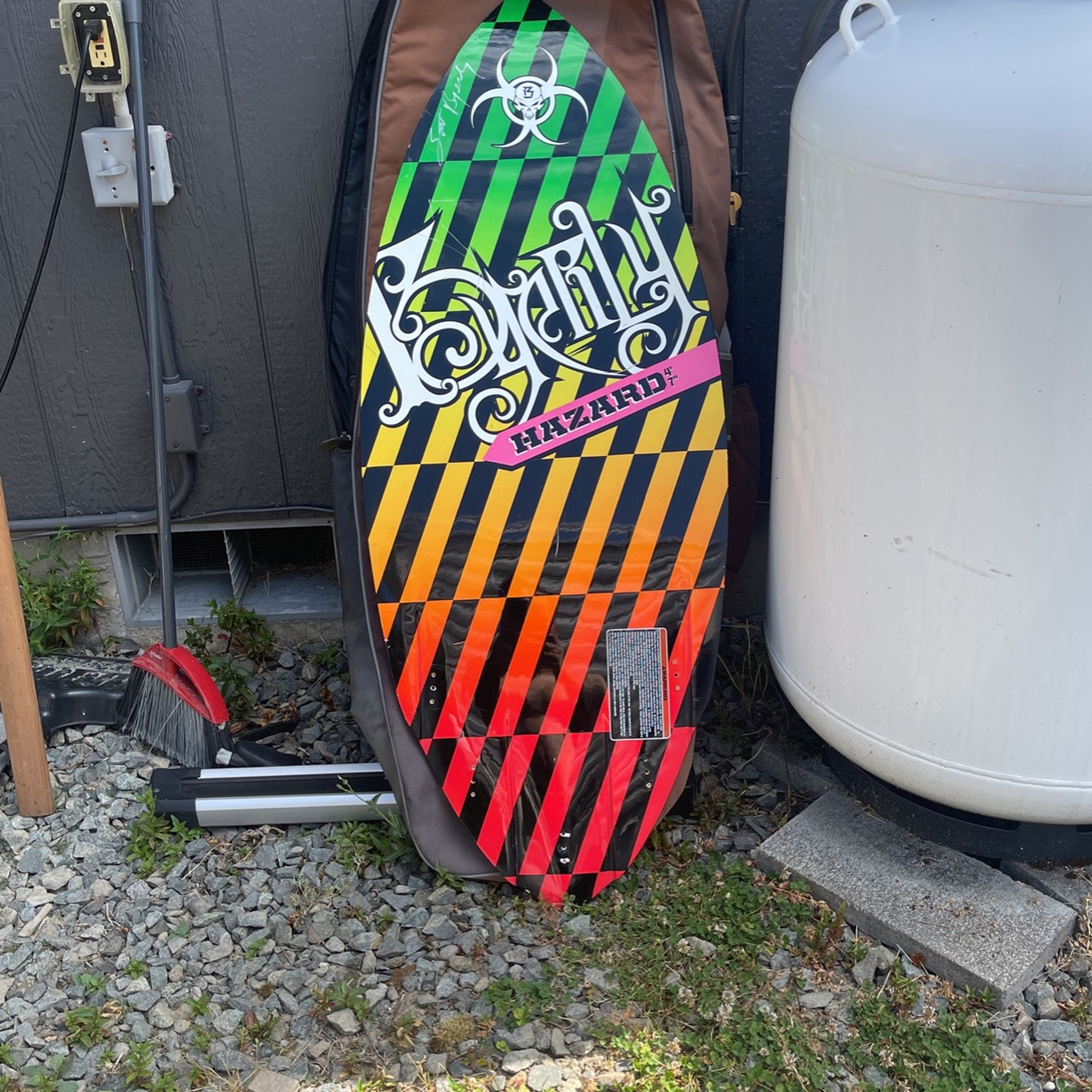 Signed Scott Byerly Hazard Surfboard