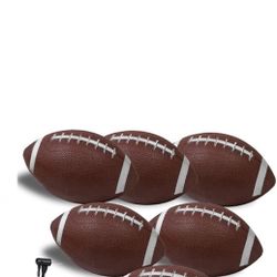 Footballs Inflatable, 8.3inches,inflatable w air pump & kicking tee, 6 footballs