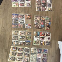 12 Sheets of 80s-00s Basketball Cards 