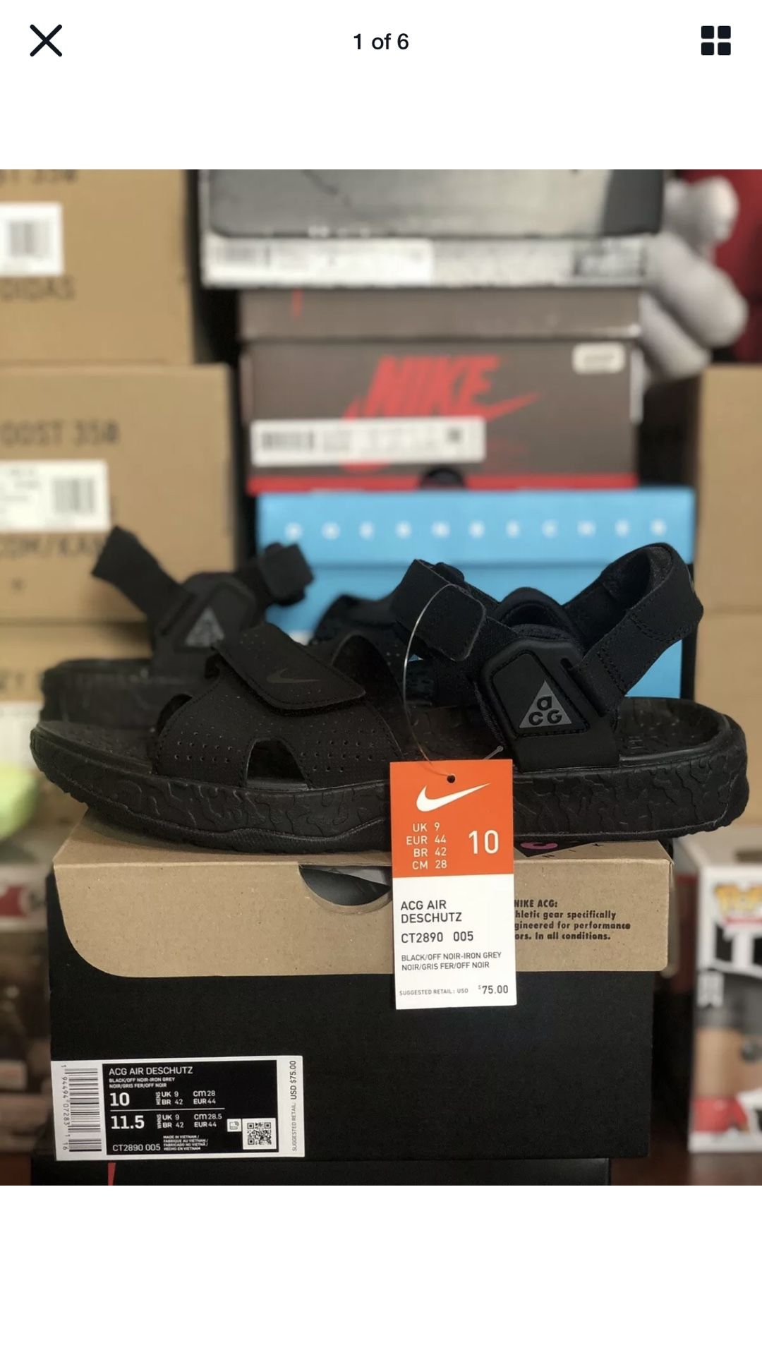 Nike ACG Deschutz Sandal Triple Black