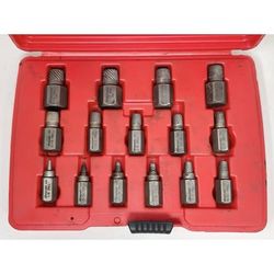 Snap-on REX15B 15pc Hex Multi Spline 1/8" - 9/16" Screw Extractor Set