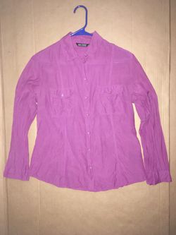 3/4 sleeve button shirt silk