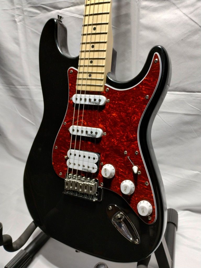 "NO TRADES" Indio DLX Plus Stratocaster Electric Guitar Hss Wilkinson Bridge And Pick Ups