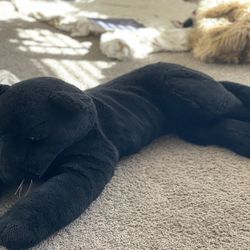 GIANT Stuffed Panther Black Like New 