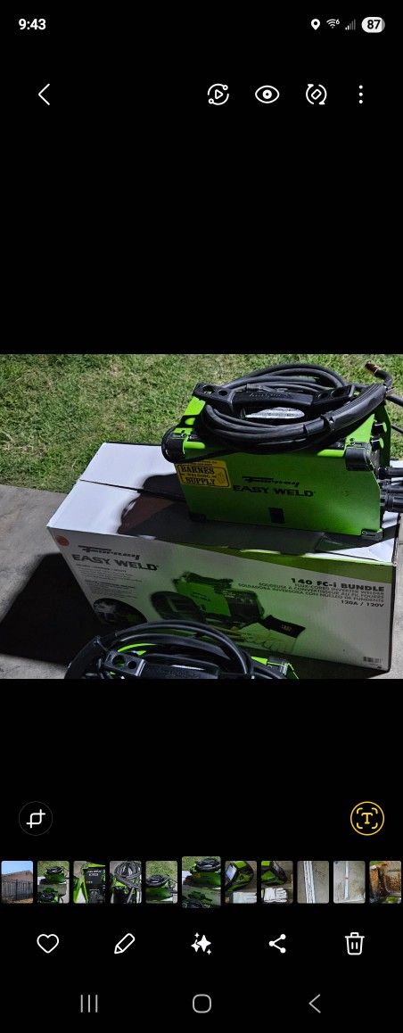 new Forney 140 fluxcore inverter welder