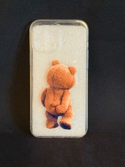 iPhone 12 Pro Max Phone Clear Case Brown Bear
